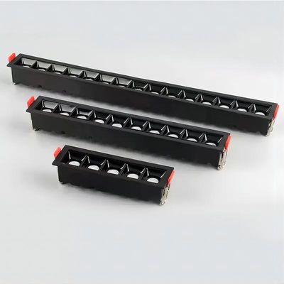Aluminum PC LED Linear Spotlight Eye Friendly CRI90 6000K IP20 ES Certified