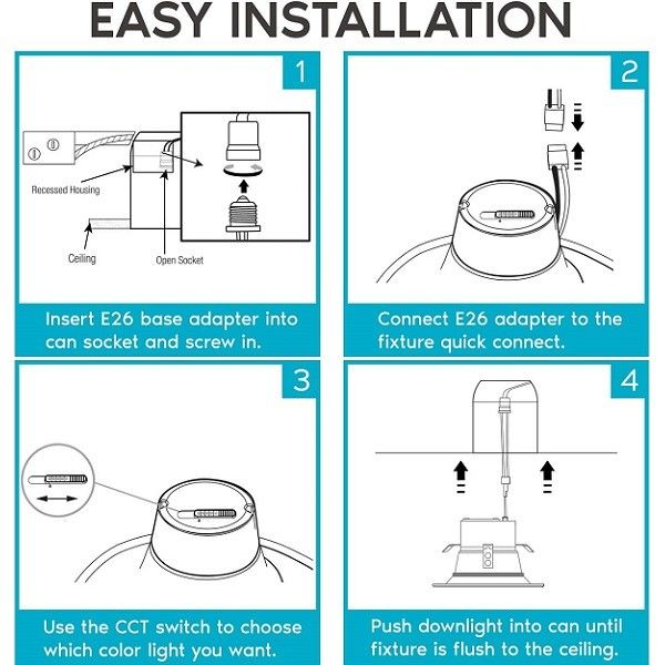 Outdoor Dimmable Flush Mount Pot Lights LED 10W 4 Inch For Living Room
