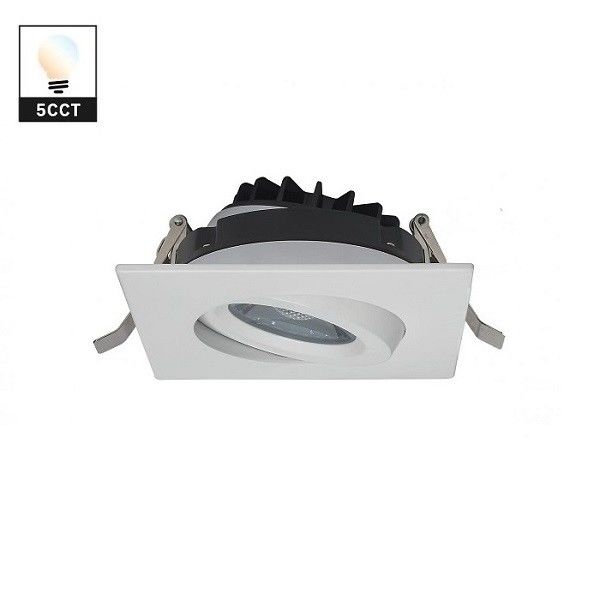 Indoor White Dimmable LED Downlights 4 Inches AC12V  60Hz Square COB