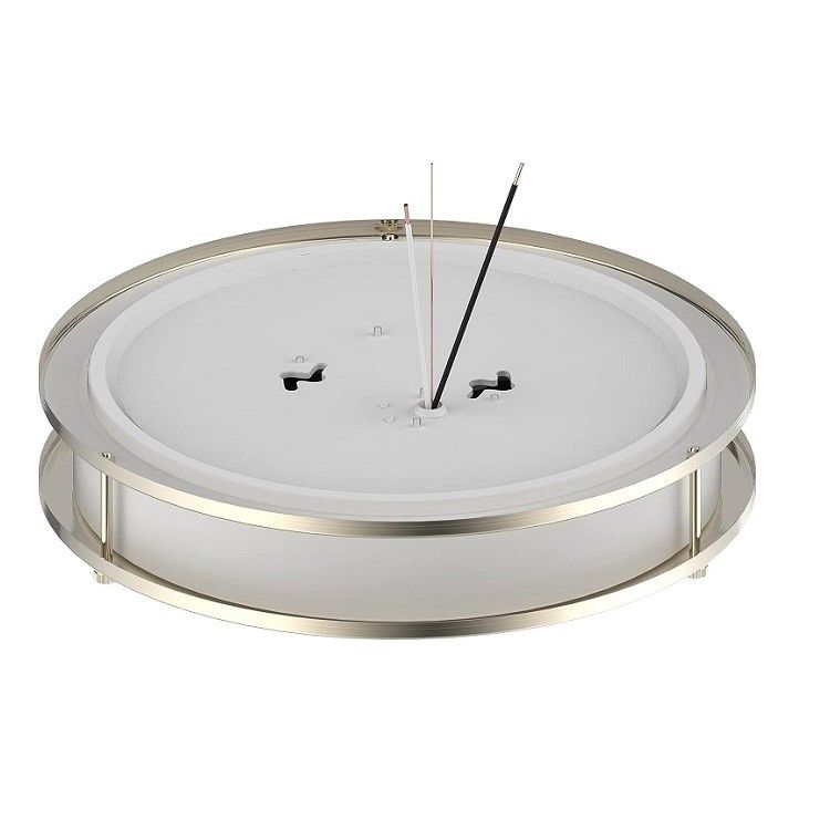 Brush Nickel Ceiling 14 LED Flush Mount Light Fixture 5CCT 25w Double Ring